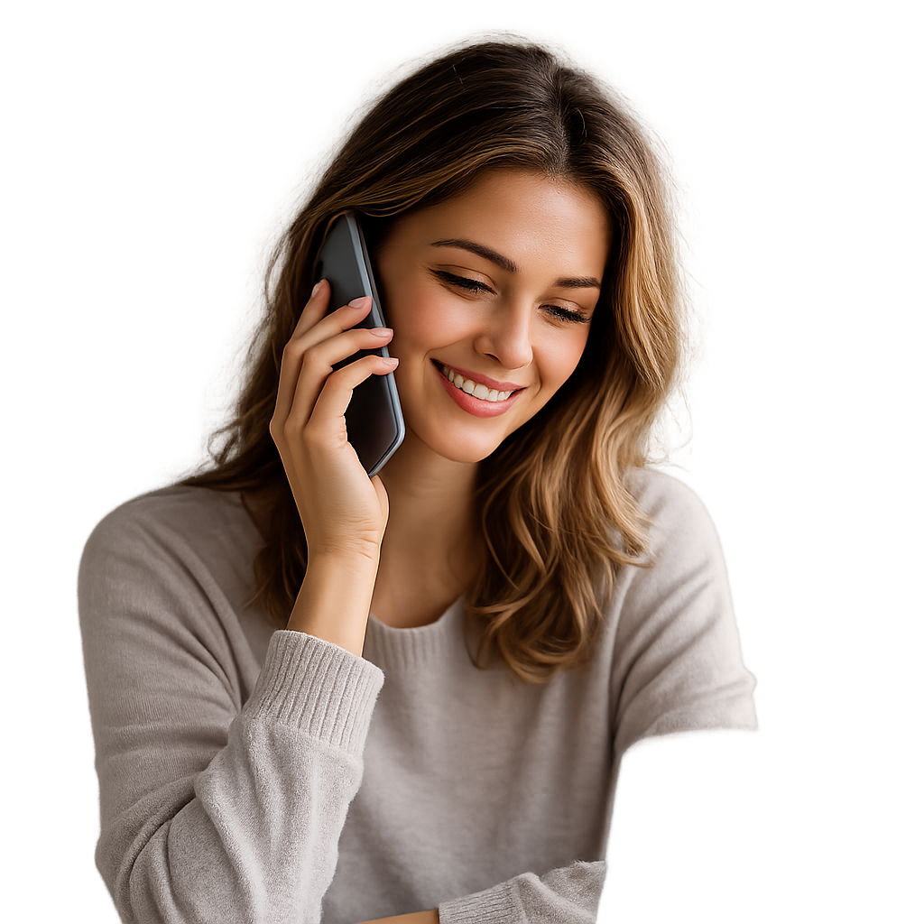 Debt advisor on phone with client